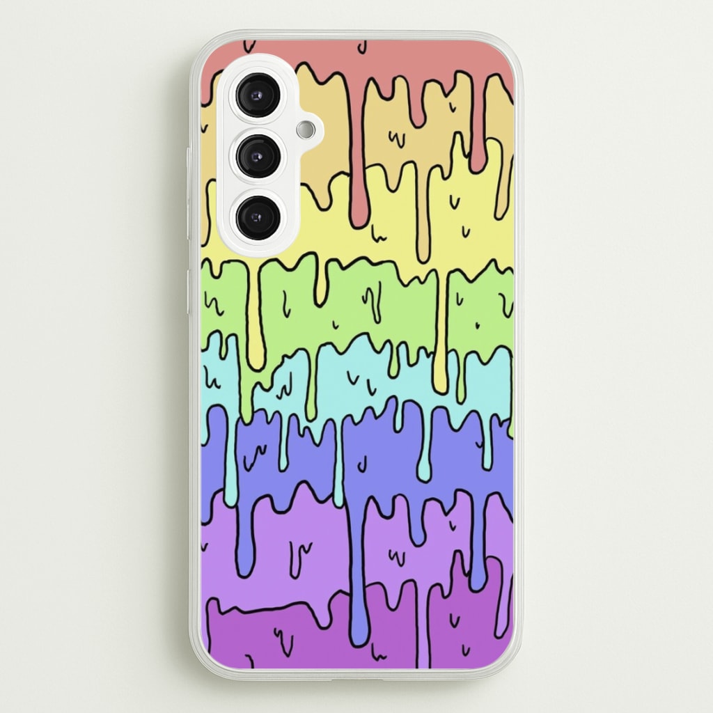 Dripping Rainbow - Pattern Phone Case for Galaxy S23FE