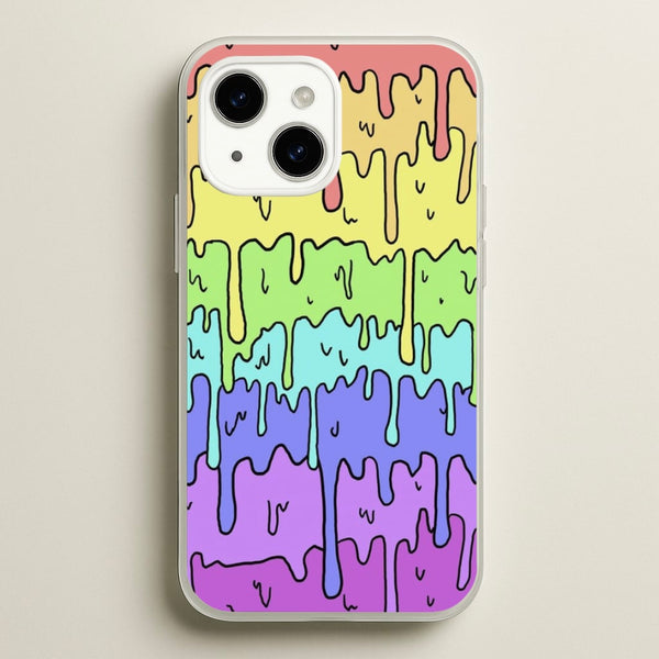 Dripping Rainbow - Pattern Phone Case for iPhone 14 Plus