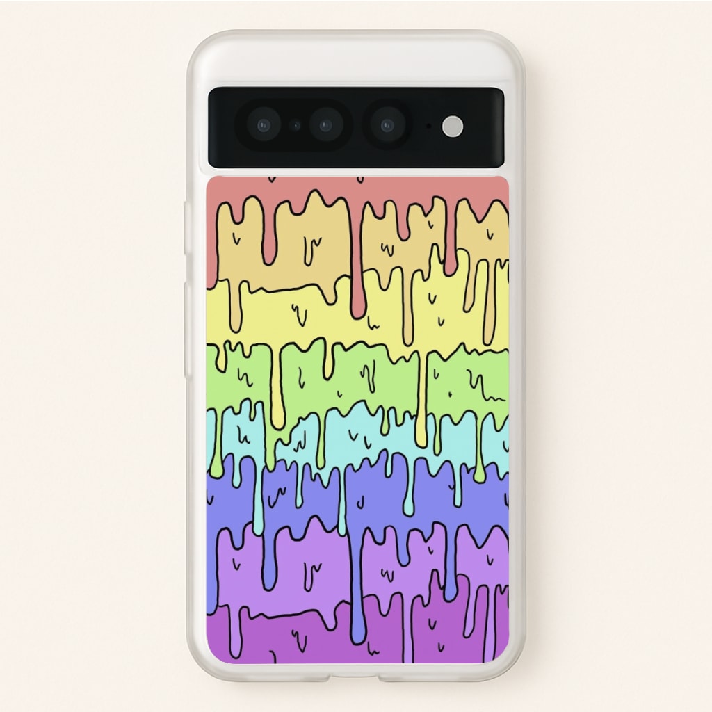 Dripping Rainbow - Pattern Phone Case for Google Pixel 7 Pro