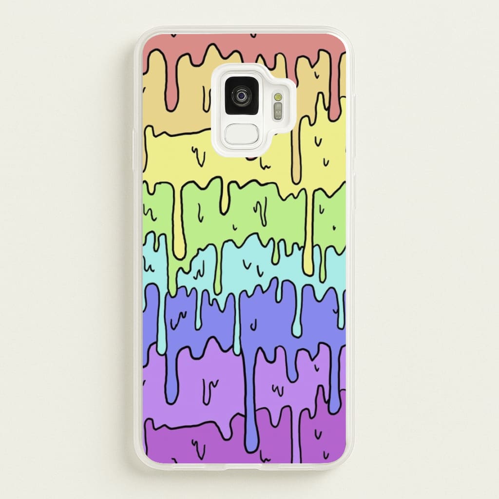 Dripping Rainbow - Pattern Phone Case for Galaxy S9
