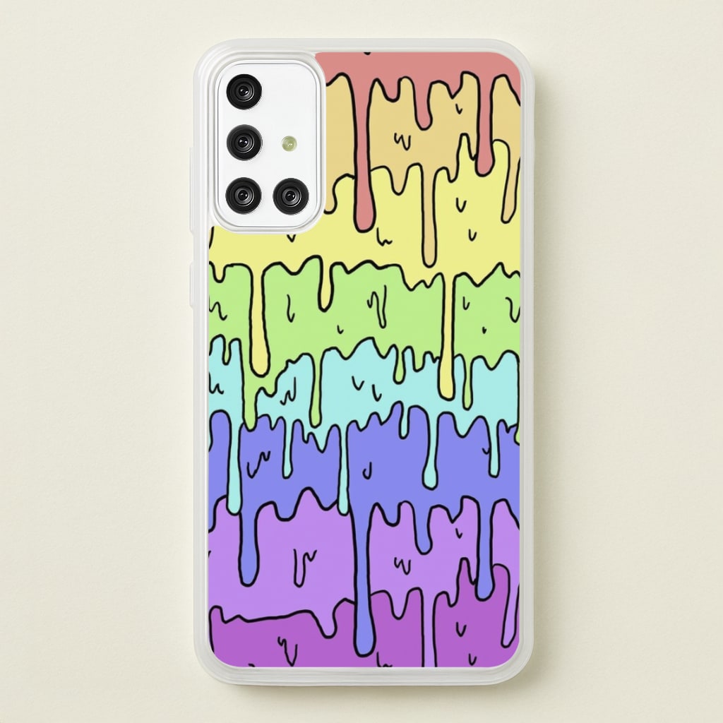 Dripping Rainbow - Pattern Phone Case for Galaxy A71