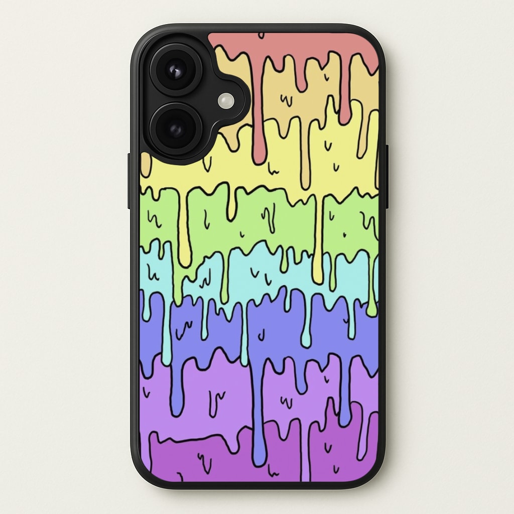 Dripping Rainbow Phone Case for iPhone 17
