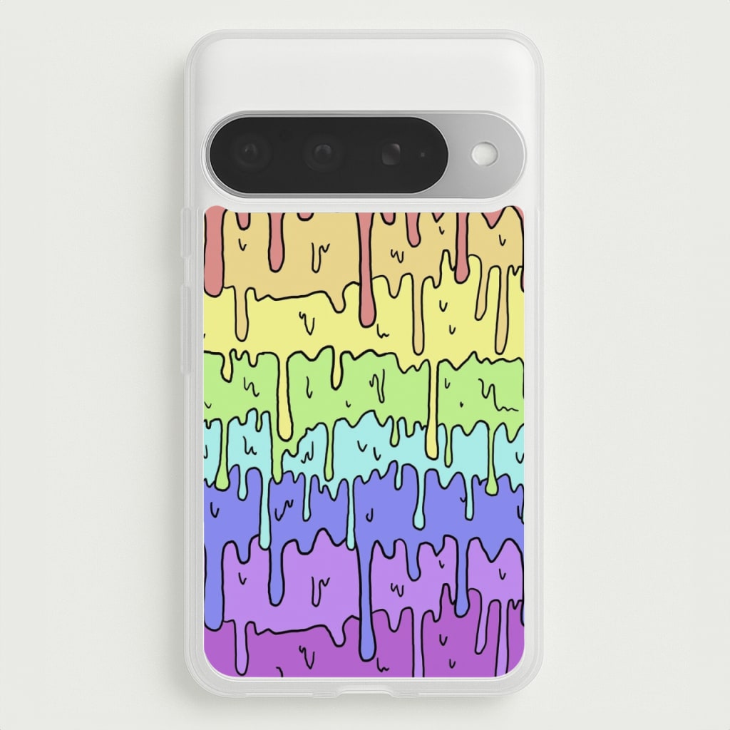 Dripping Rainbow Phone Case for Google Pixel 10 Pro XL