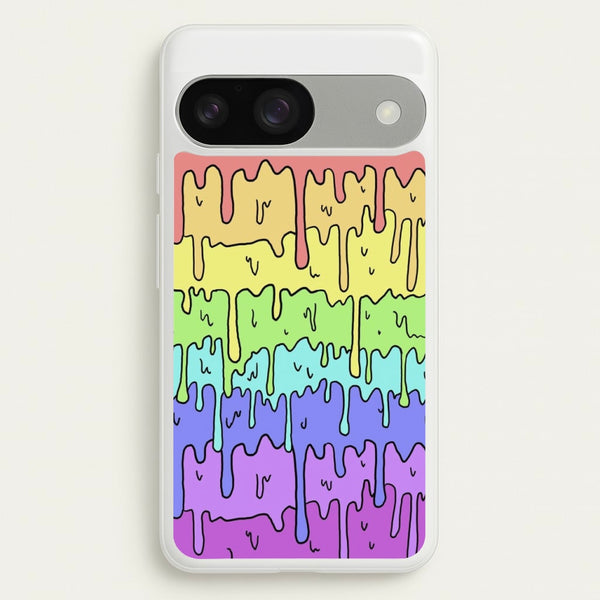 Dripping Rainbow - Pattern Phone Case for Google Pixel 9 / 9 Pro