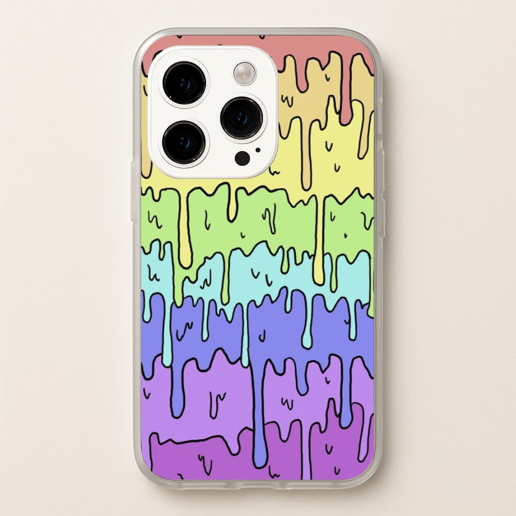 Dripping Rainbow - Pattern Phone Case for iPhone 14 Pro Max