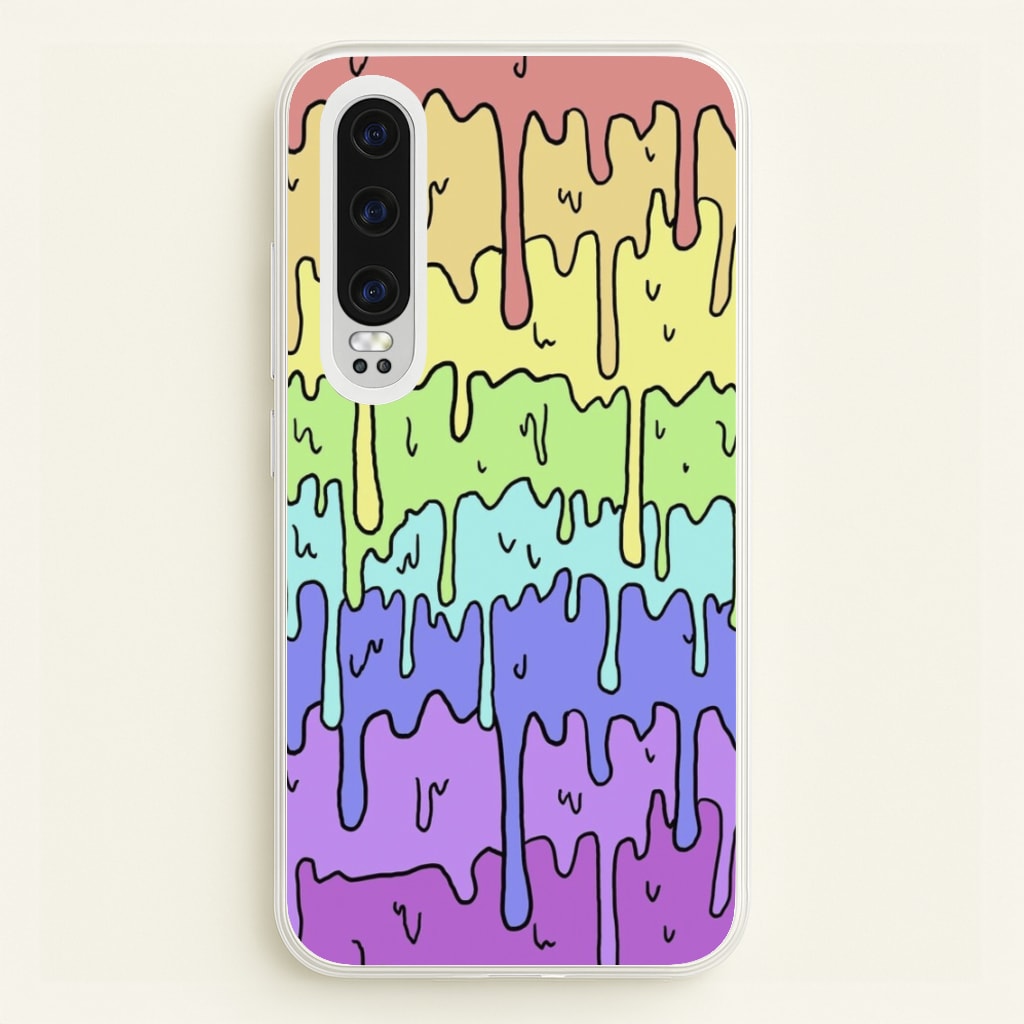 Dripping Rainbow - Pattern Phone Case for Huawei P30