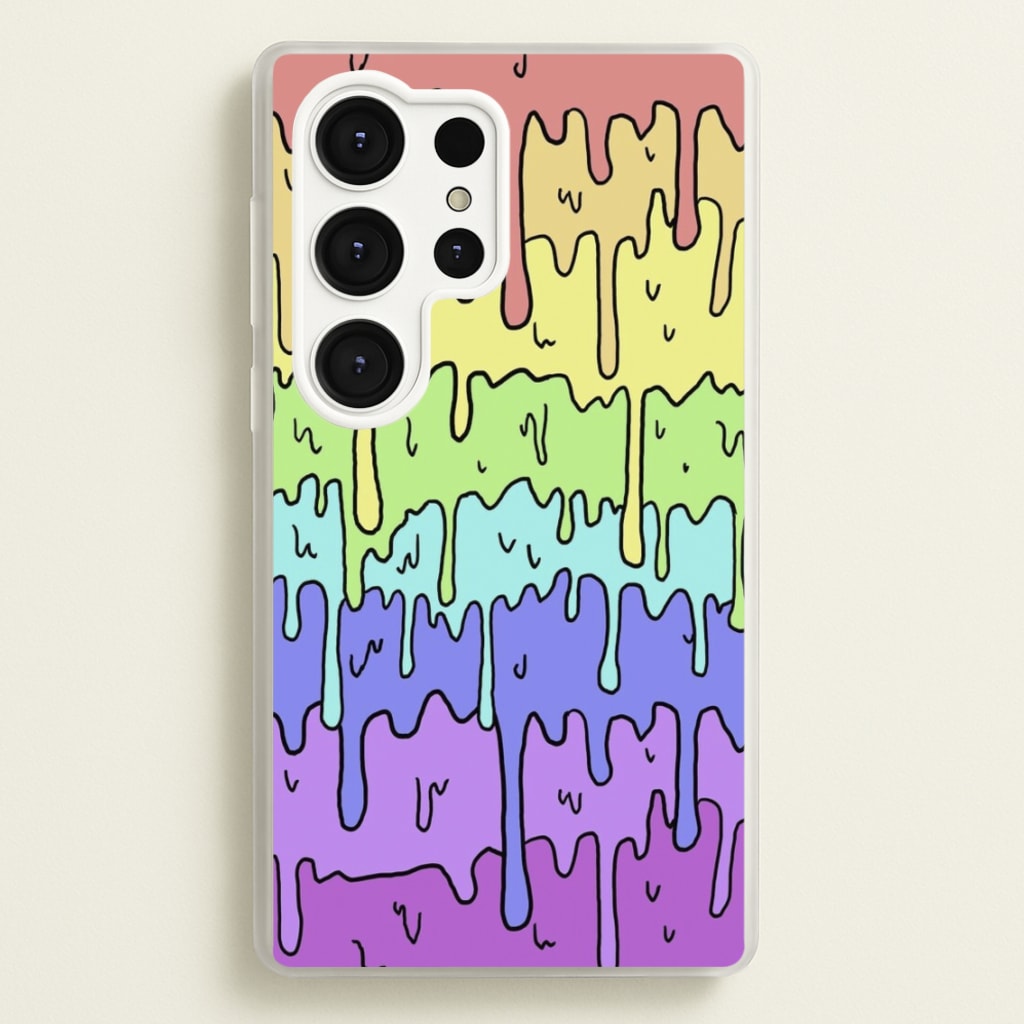 Dripping Rainbow - Pattern Phone Case for Galaxy S25 Ultra