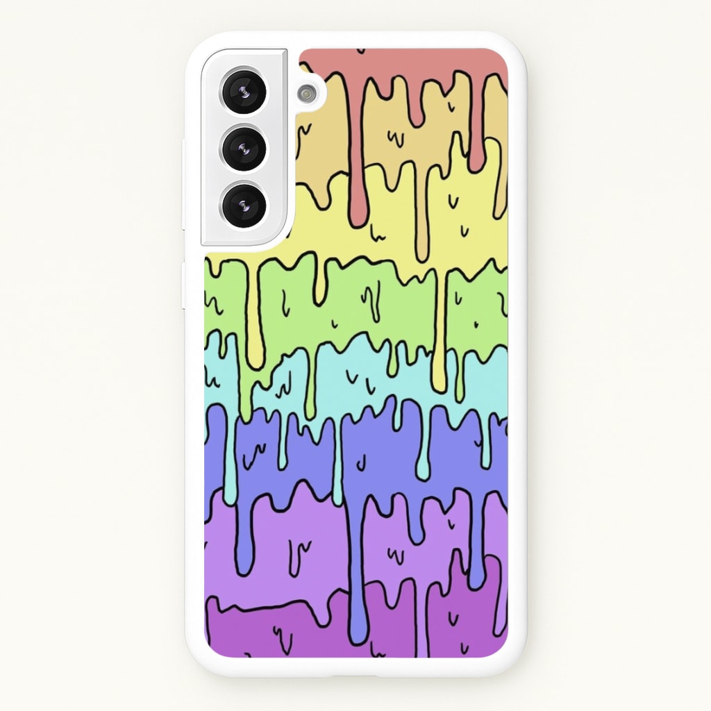 Dripping Rainbow - Pattern Phone Case for Galaxy S22 Plus