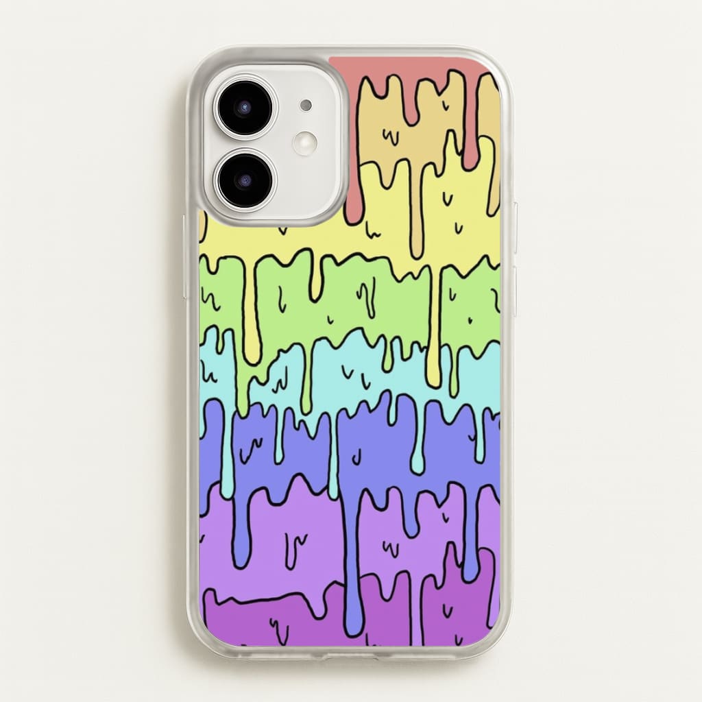 Dripping Rainbow - Pattern Phone Case for iPhone 12 / 12 Pro