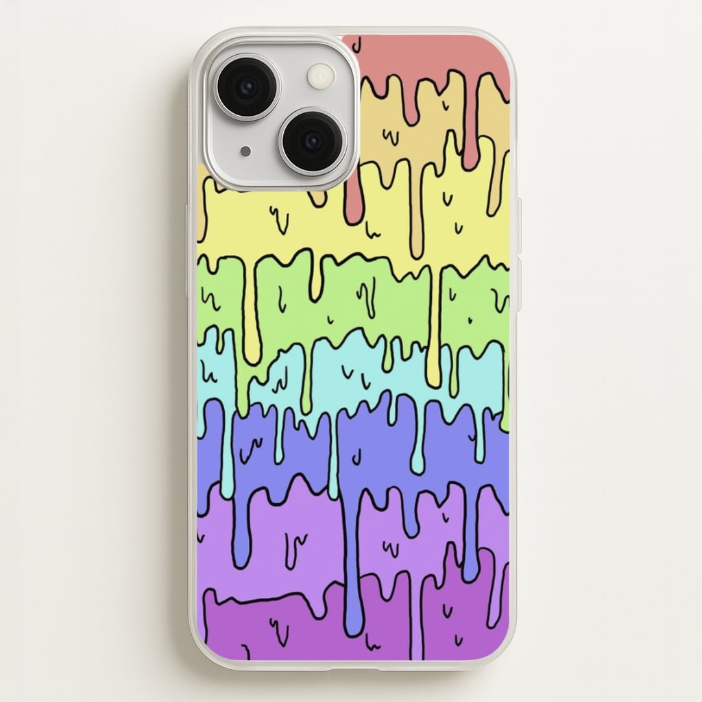 Dripping Rainbow - Pattern Phone Case for iPhone 13 Mini