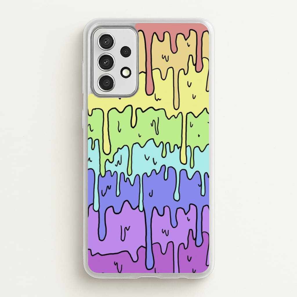 Dripping Rainbow - Pattern Phone Case for Galaxy A52 / A52s