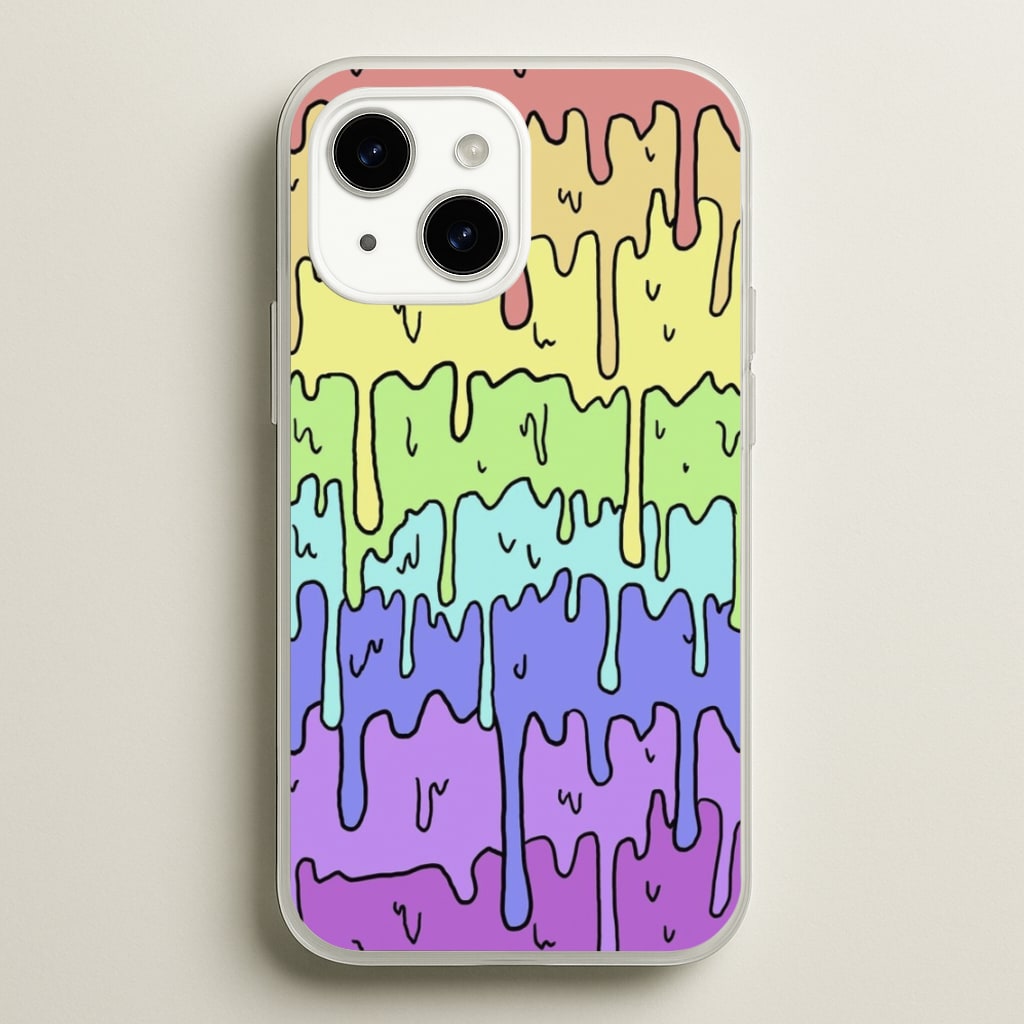 Dripping Rainbow - Pattern Phone Case for iPhone 15