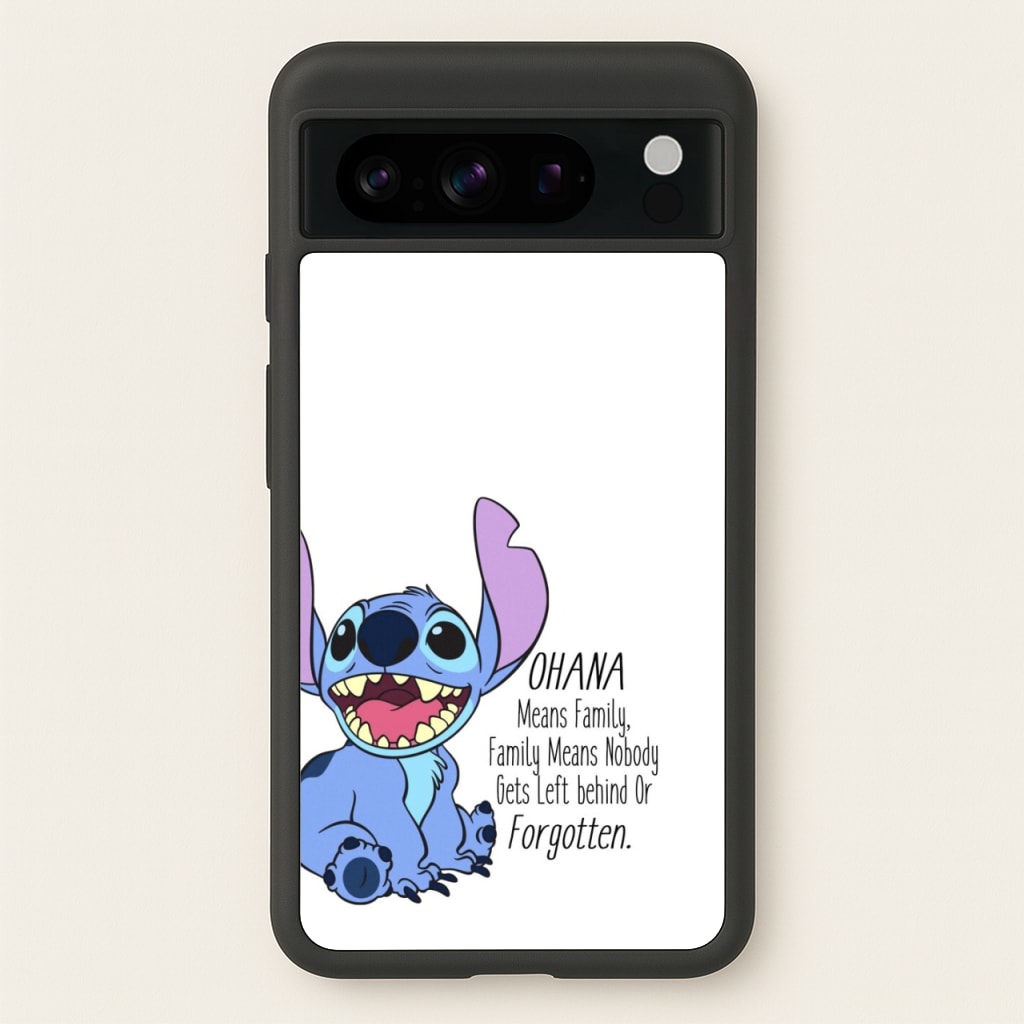 Ohana Means Family - Blue Alien - Disney Phone Case for Google Pixel 8 Pro