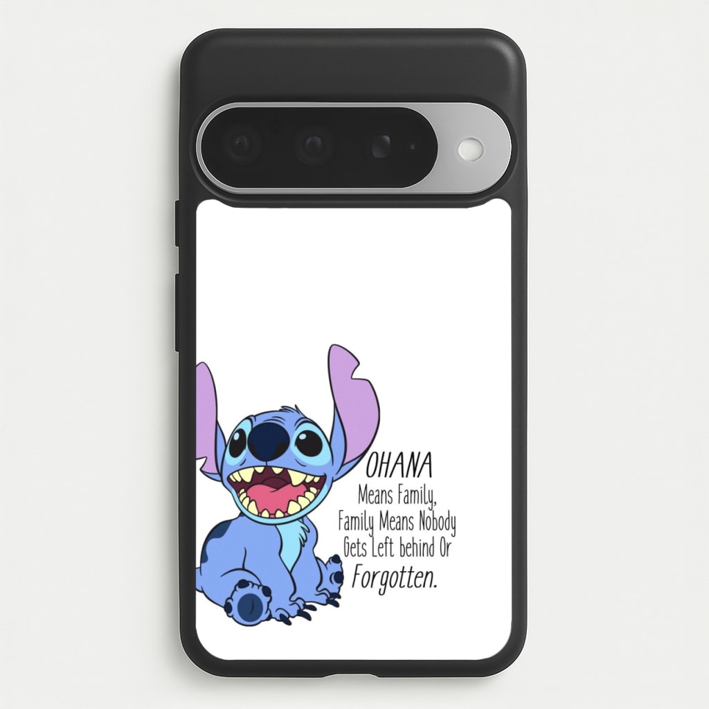 Ohana Means Family - Blue Alien Phone Case for Google Pixel 10 Pro XL