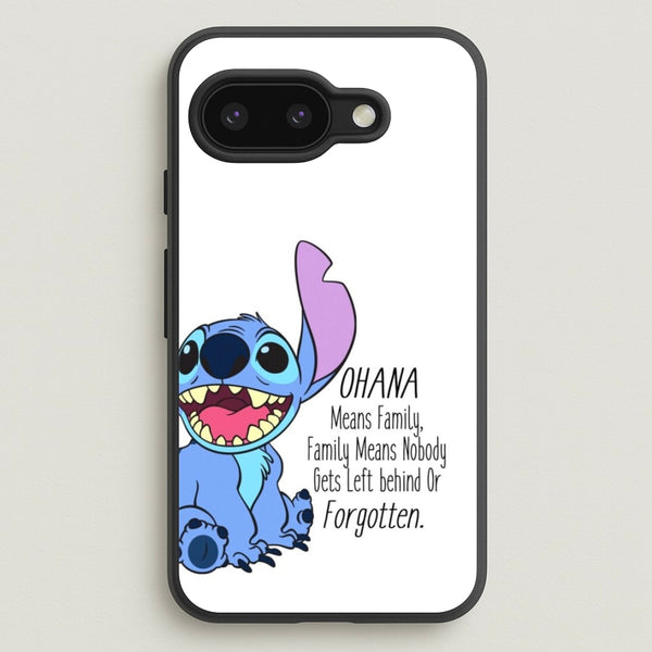 Ohana Means Family - Blue Alien - Disney Phone Case for Google Pixel 9a