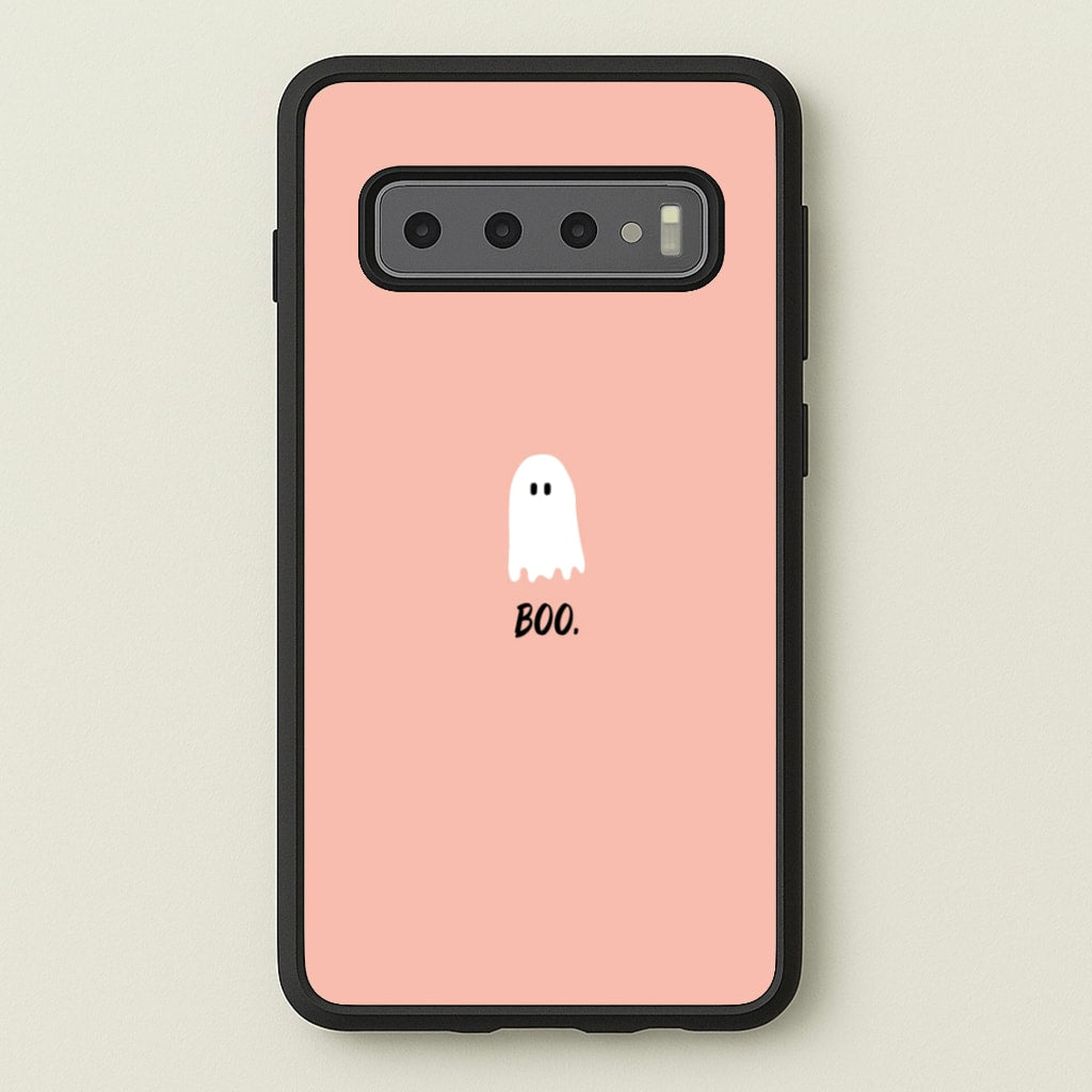 Boo - Ghost Halloween - Halloween Phone Case for Galaxy S10