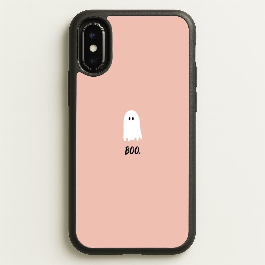 Boo - Ghost Halloween - Halloween Phone Case for iPhone X / XS