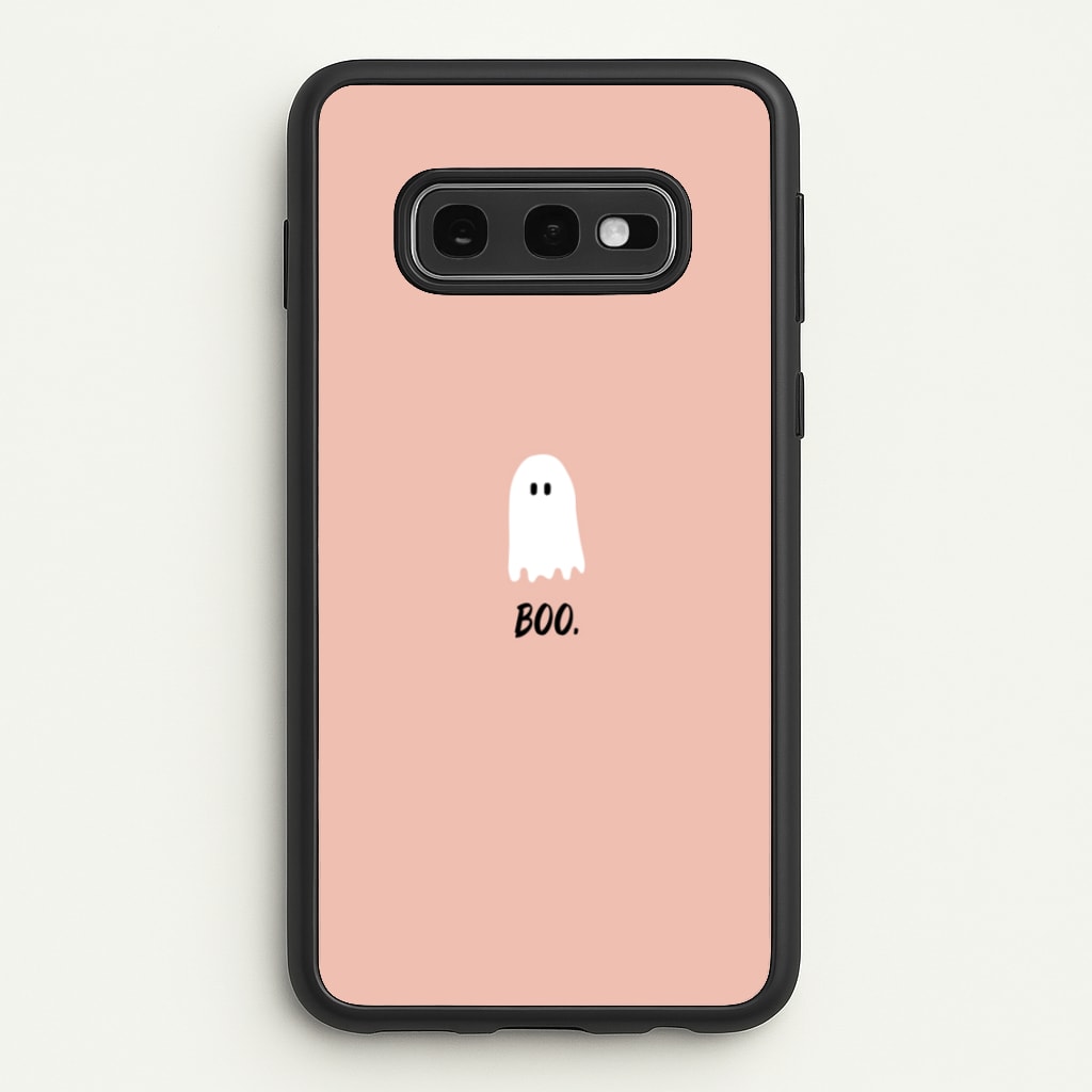Boo - Ghost Halloween - Halloween Phone Case for Galaxy S10e