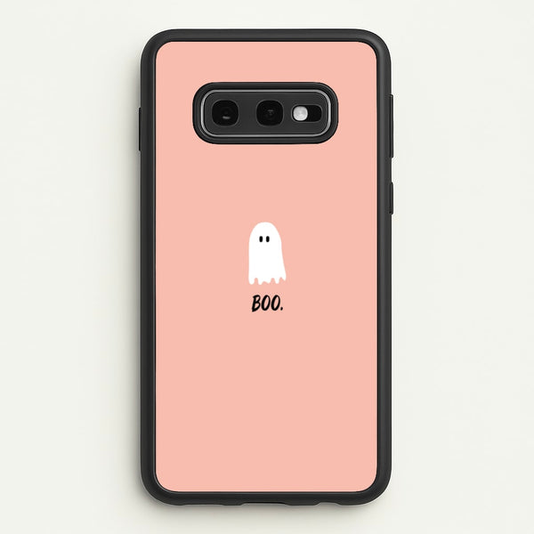 Boo - Ghost Halloween - Halloween Phone Case for Galaxy S10e