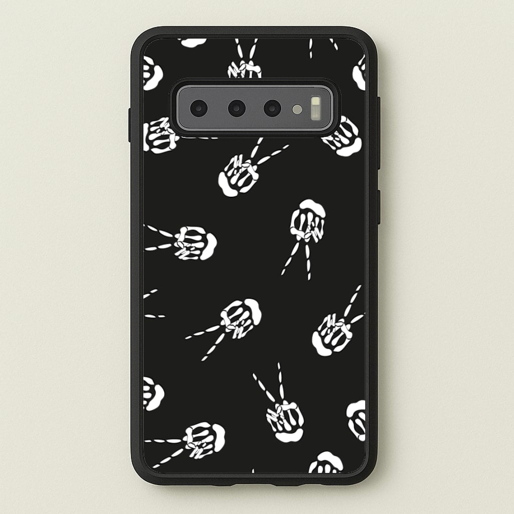 Skeleton Fingers - Halloween - Halloween Phone Case for Galaxy S10 Plus