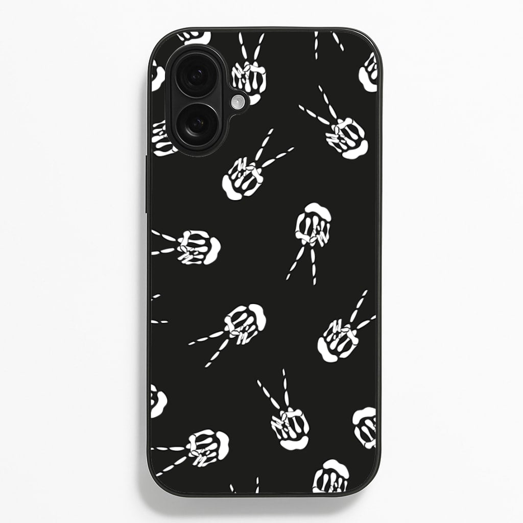 Skeleton Fingers - Halloween - Halloween Phone Case for iPhone 16 Plus