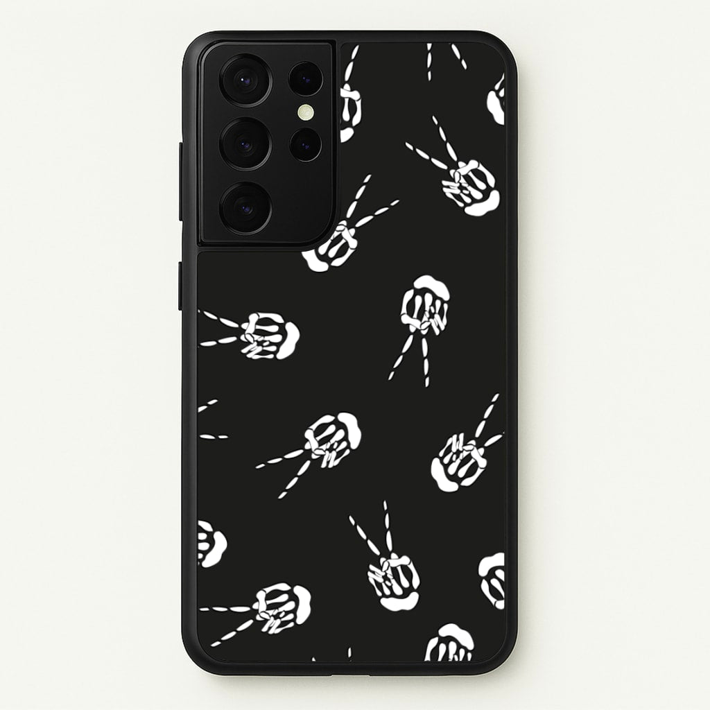 Skeleton Fingers - Halloween - Halloween Phone Case for Galaxy S21 Ultra