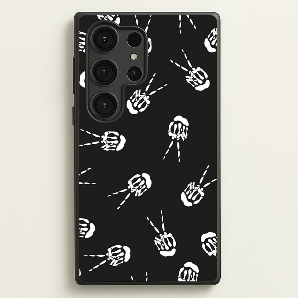Skeleton Fingers - Halloween - Halloween Phone Case for Galaxy S25 Ultra