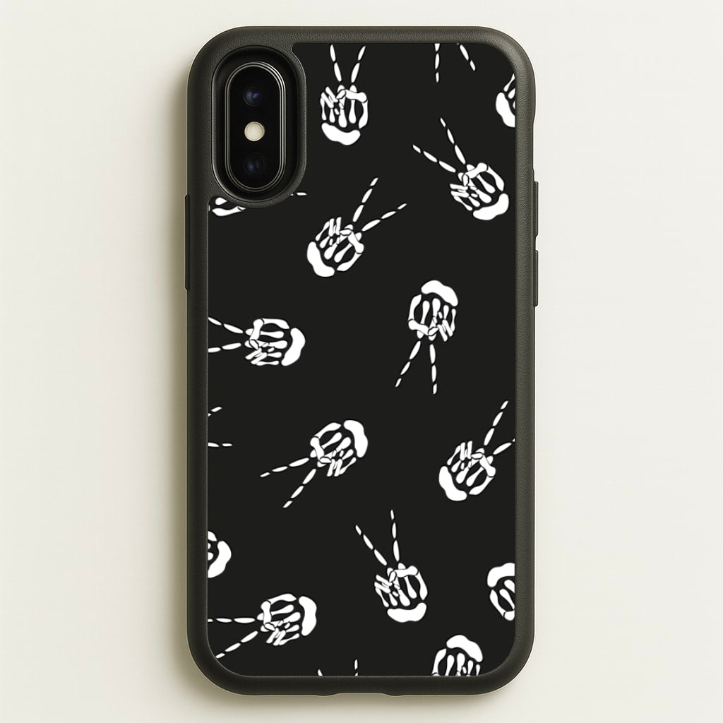 Skeleton Fingers - Halloween  - Halloween Phone Case for iPhone X / XS