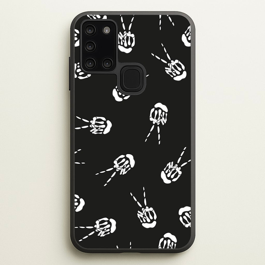 Skeleton Fingers - Halloween  - Halloween Phone Case for Galaxy A21s