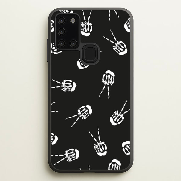 Skeleton Fingers - Halloween - Halloween Phone Case for Galaxy A21s