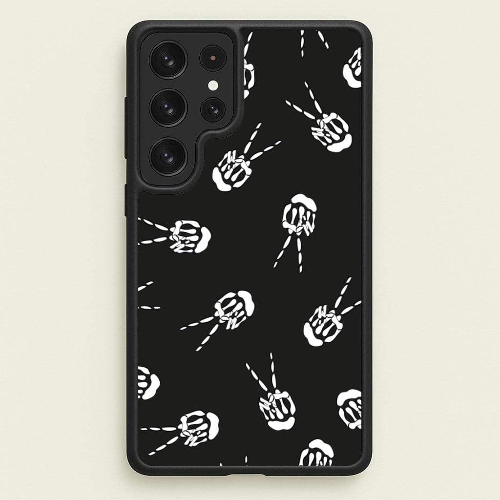 Skeleton Fingers - Halloween - Halloween Phone Case for Galaxy S22 Ultra