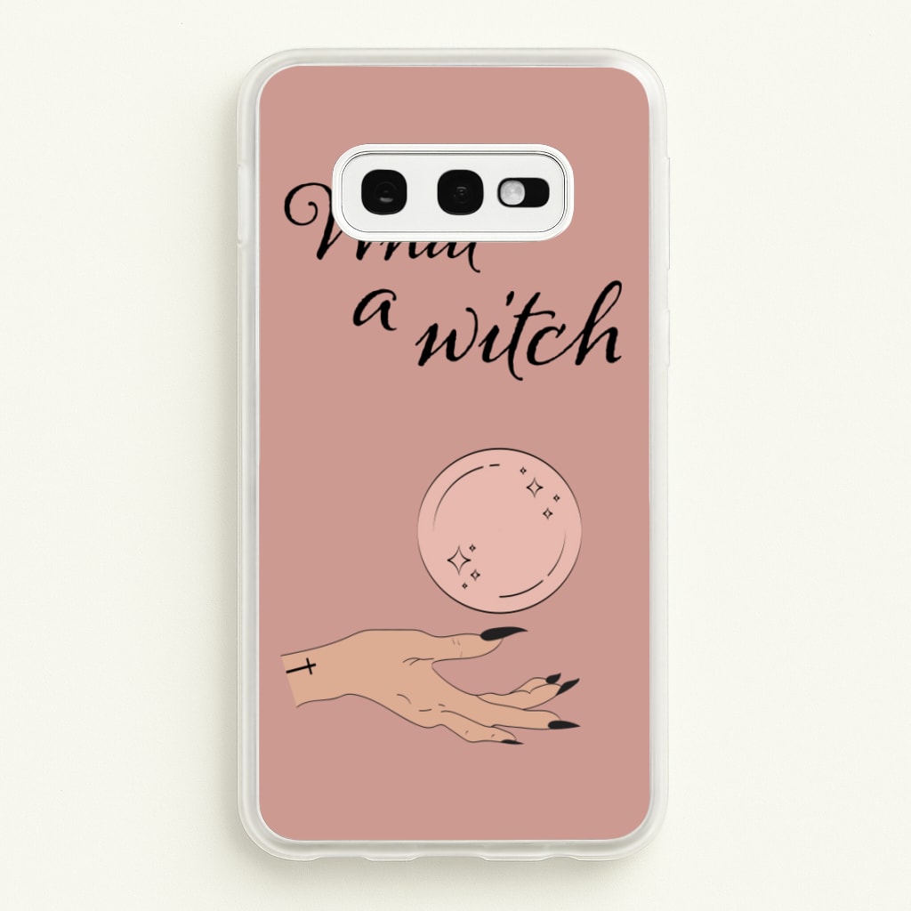 What A Witch - Halloween - Halloween Phone Case for Galaxy S10e