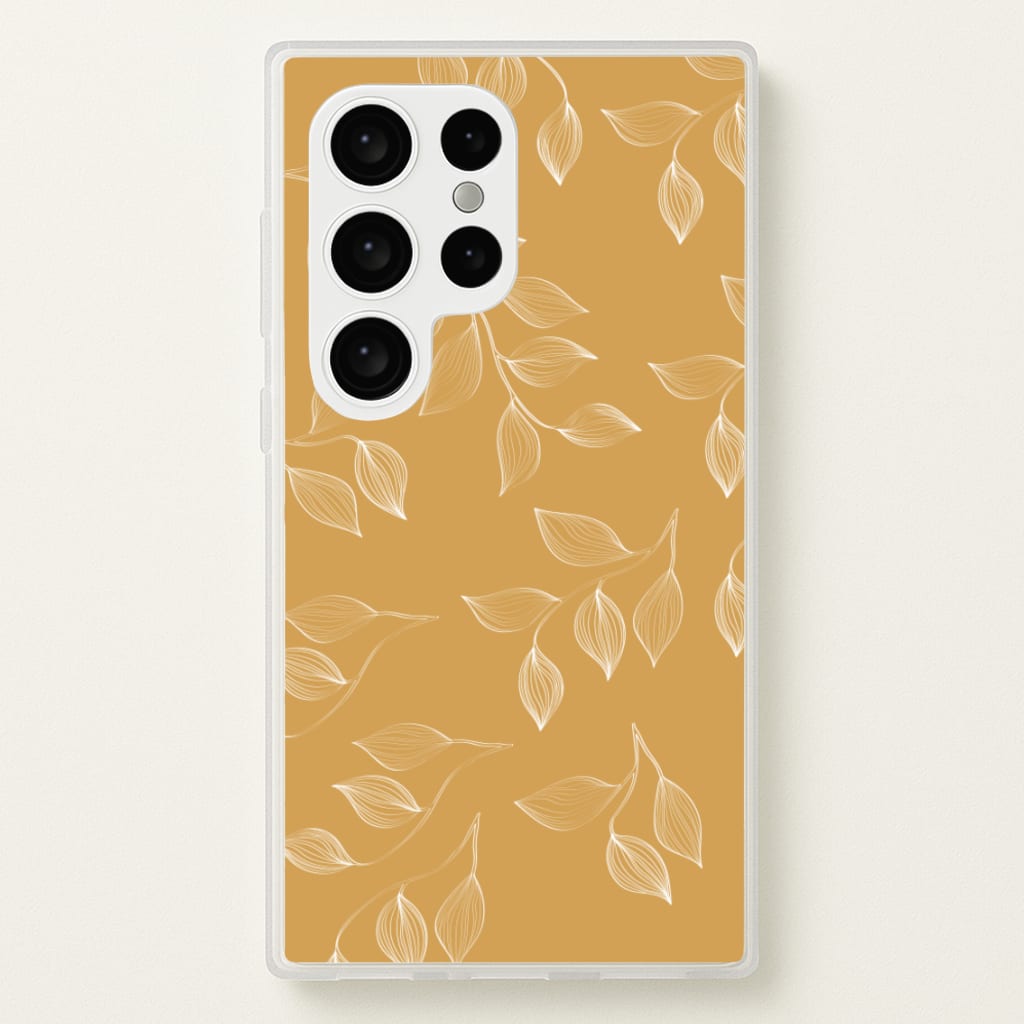 Autumn Leaf Pattern - Patterns Phone Case for Galaxy S24 Ultra