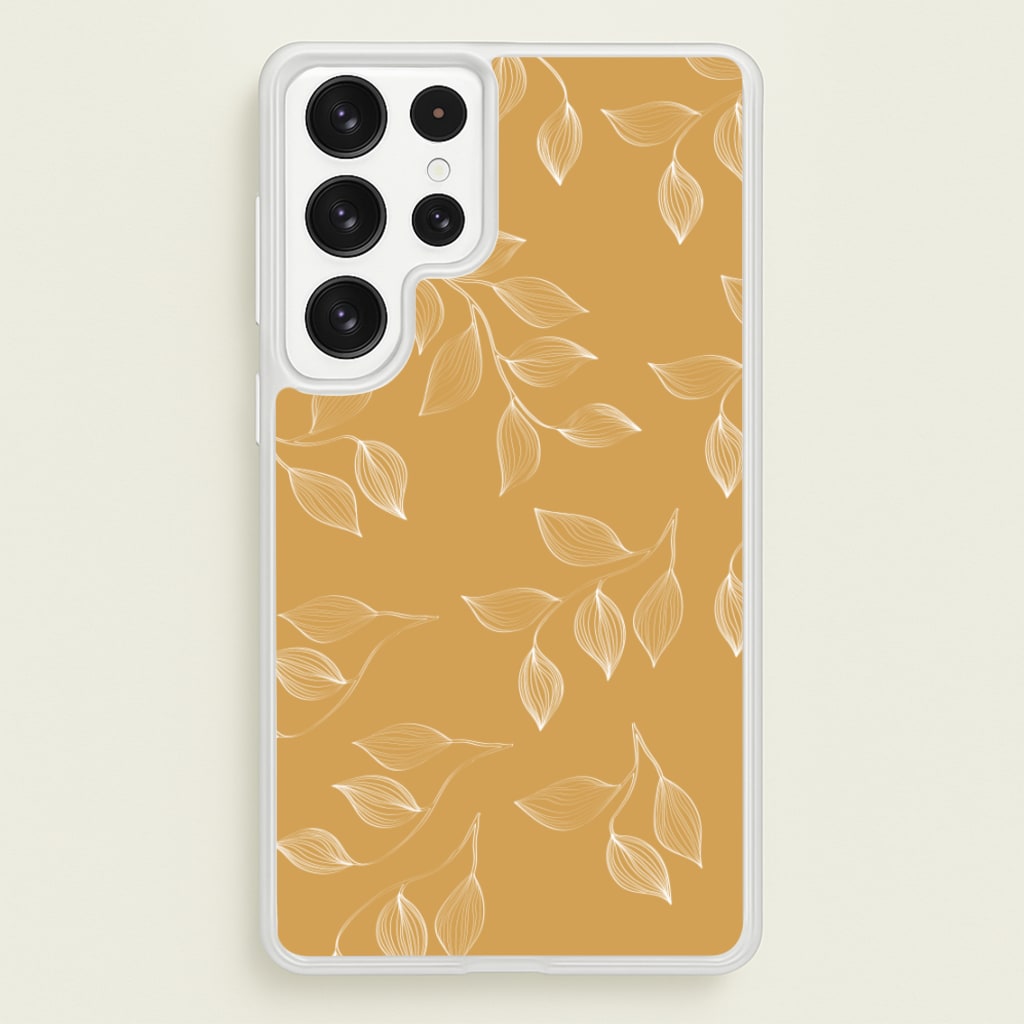 Autumn Leaf Pattern - Patterns Phone Case for Galaxy S22 Ultra