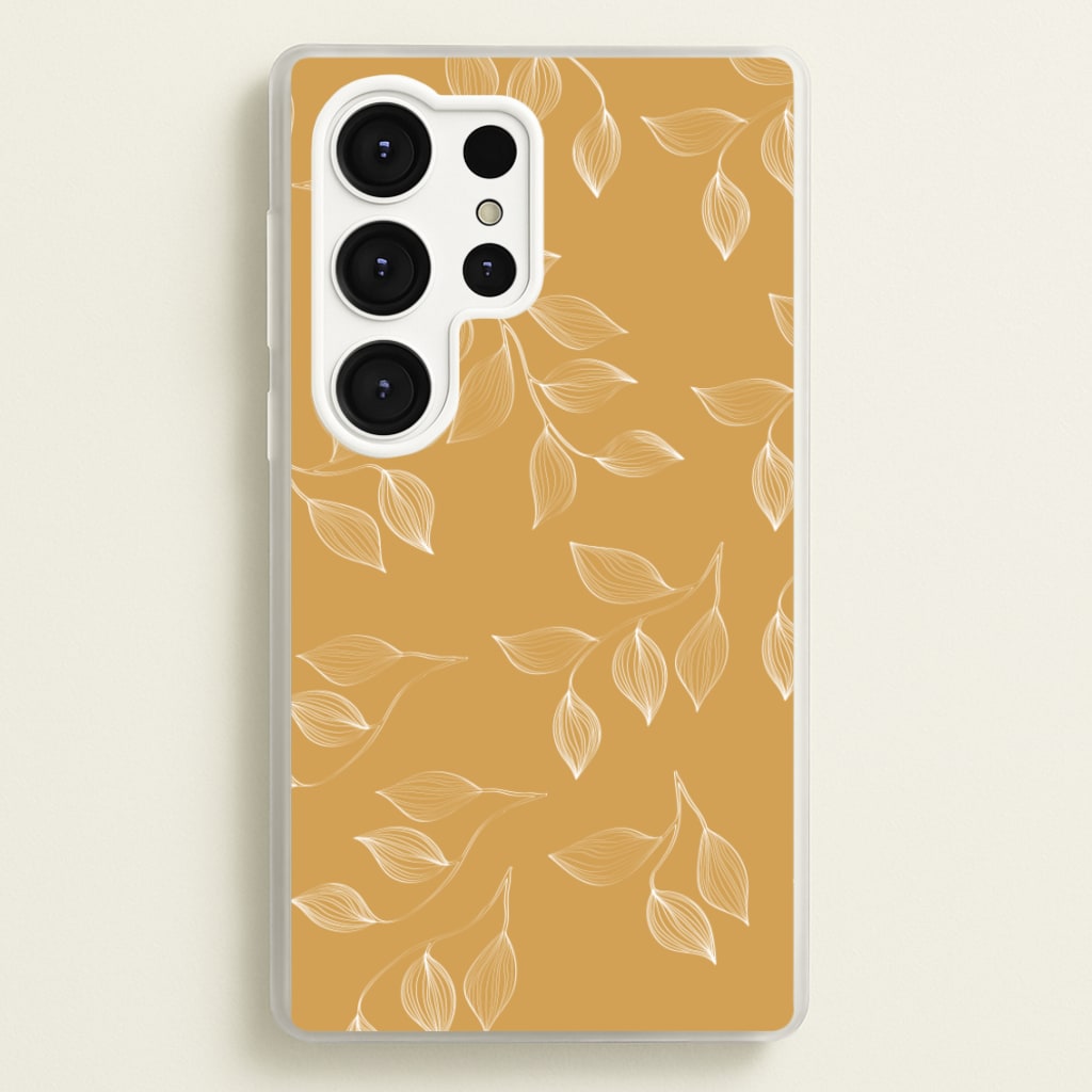 Autumn Leaf Pattern - Patterns Phone Case for Galaxy S25 Ultra