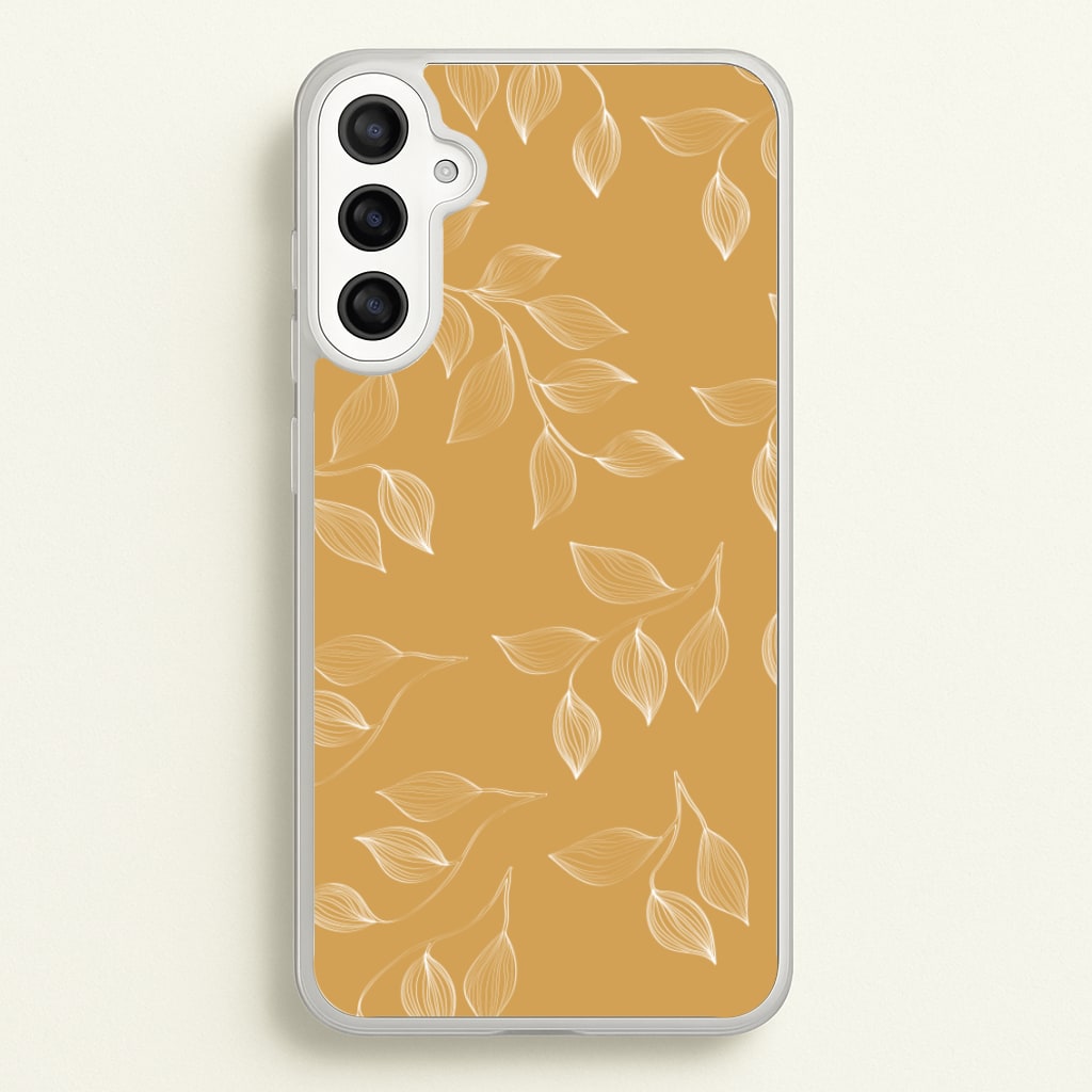 Autumn Leaf Pattern - Patterns Phone Case for Galaxy A34