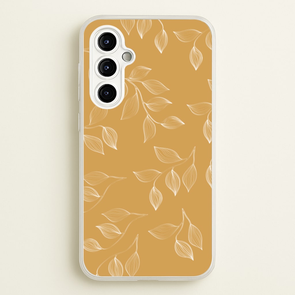 Autumn Leaf Pattern - Patterns Phone Case for Galaxy A54
