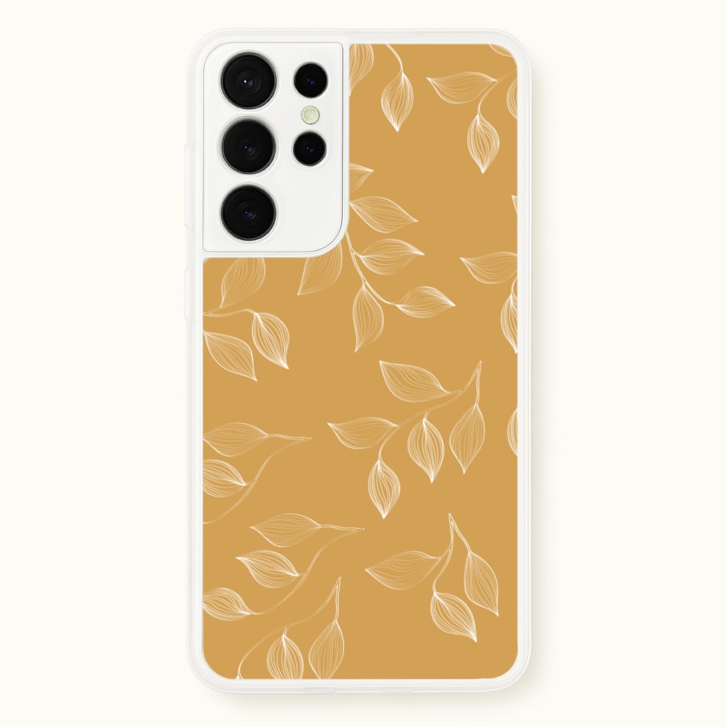 Autumn Leaf Pattern - Patterns Phone Case for Galaxy S21 Ultra