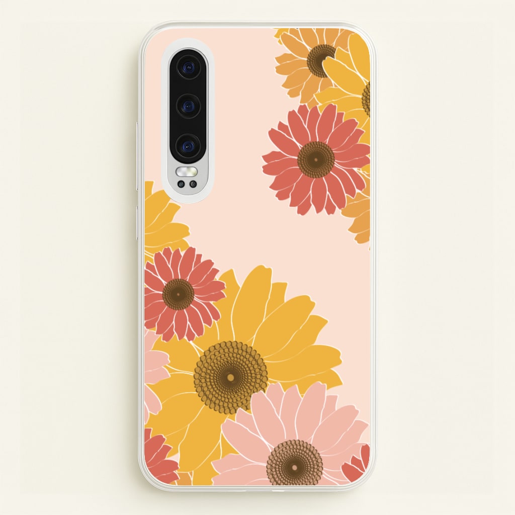 Sunflower Floral Pattern - Patterns Phone Case for Huawei P30