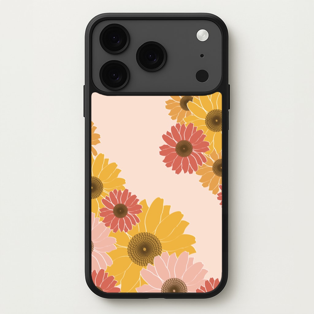 Sunflower Floral Pattern Phone Case for iPhone 17 Pro