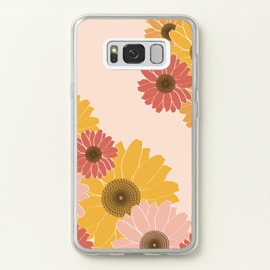 Sunflower Floral Pattern - Patterns Phone Case for Galaxy S8