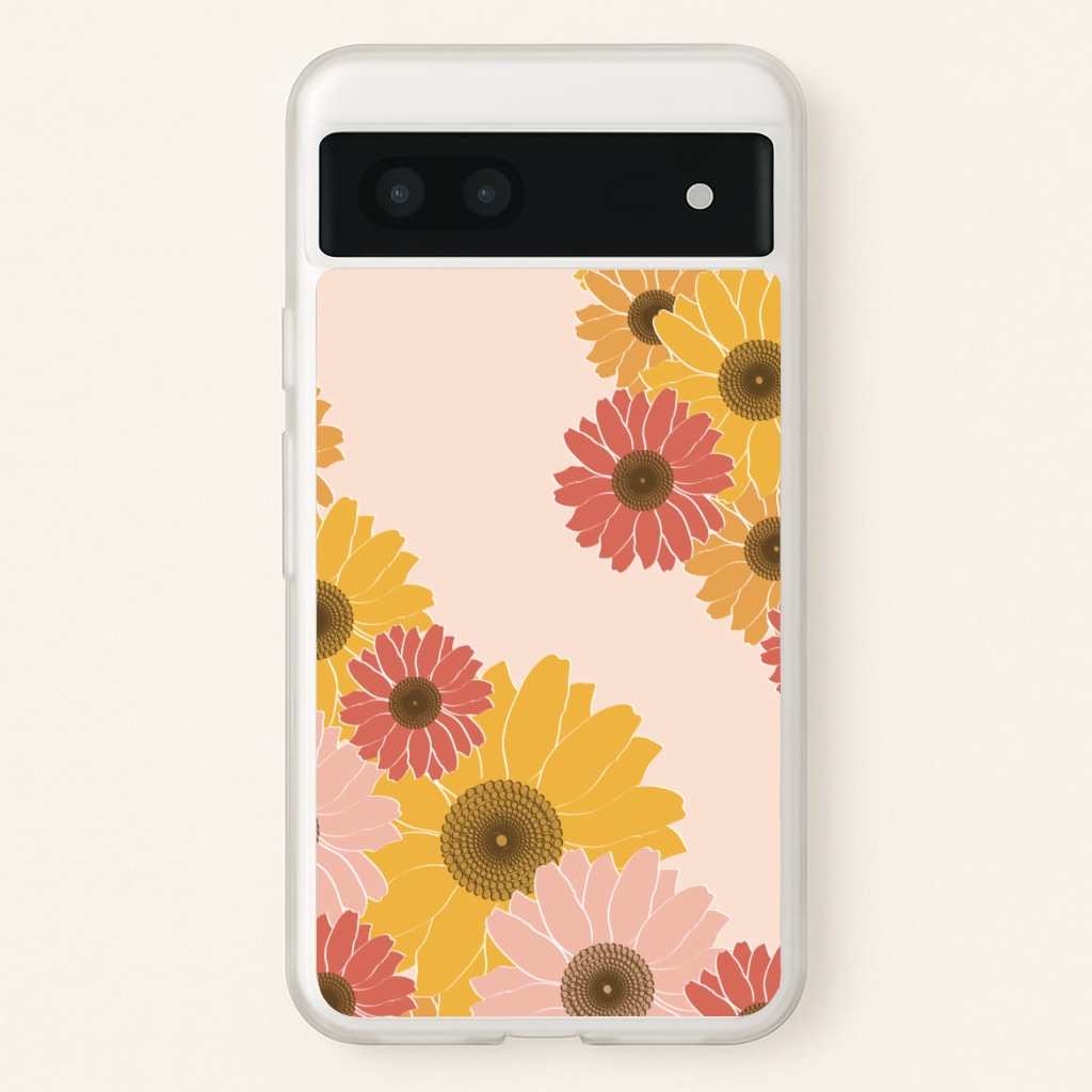 Sunflower Floral Pattern - Patterns Phone Case for Google Pixel 7a