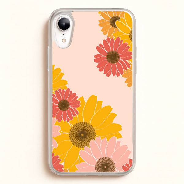 Sunflower Floral Pattern - Patterns Phone Case for iPhone XR