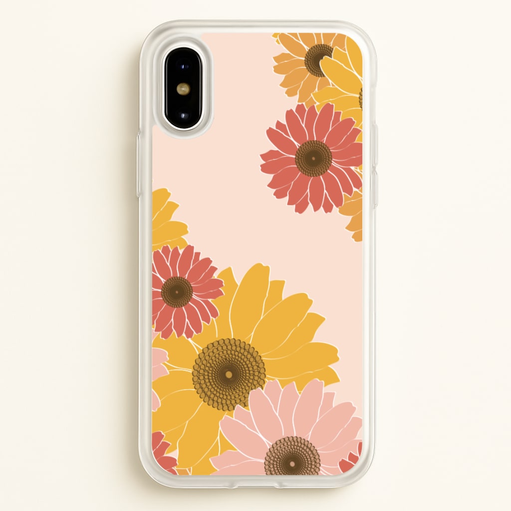 Sunflower Floral Pattern - Patterns Phone Case for iPhone X / XS