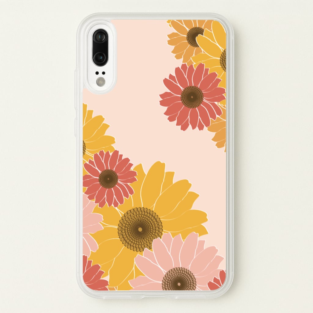 Sunflower Floral Pattern - Patterns Phone Case for Huawei P20