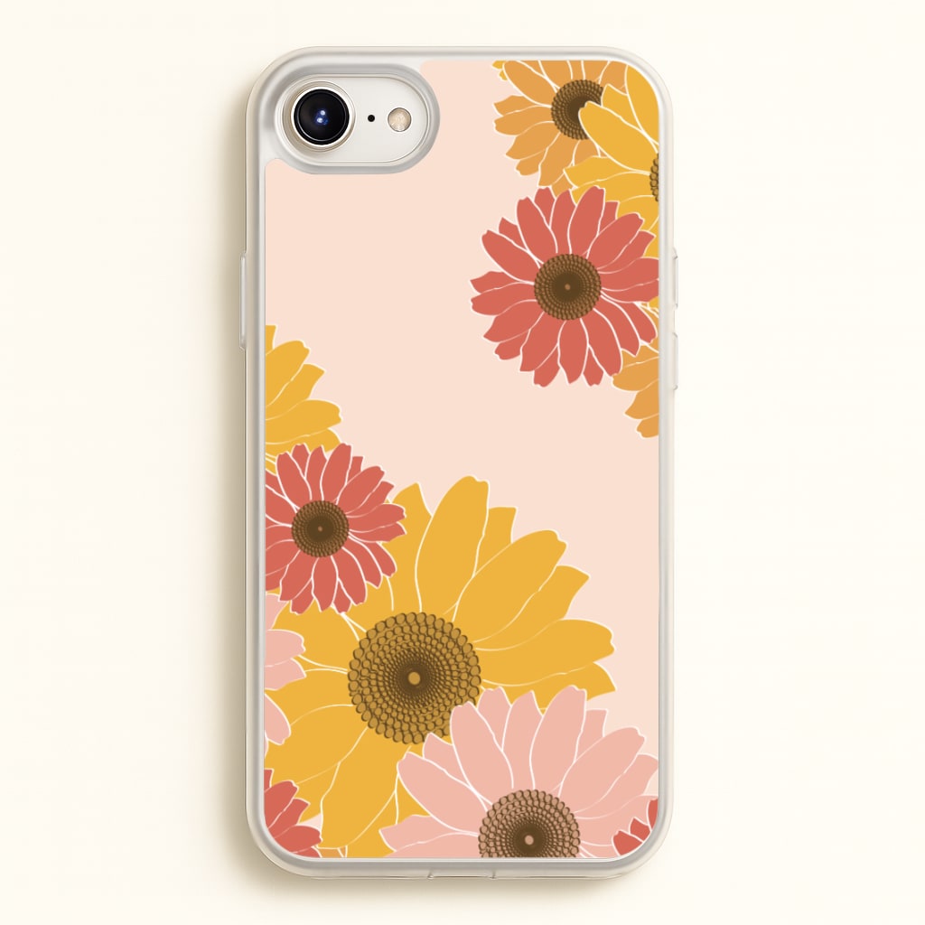 Sunflower Floral Pattern - Patterns Phone Case for iPhone 6 Plus / 7 Plus / 8 Plus