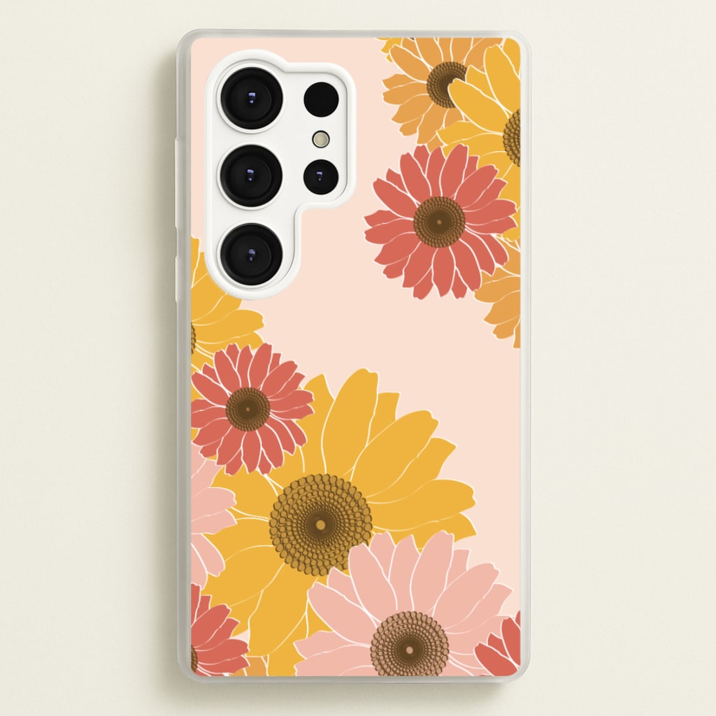 Sunflower Floral Pattern - Patterns Phone Case for Galaxy S25 Ultra