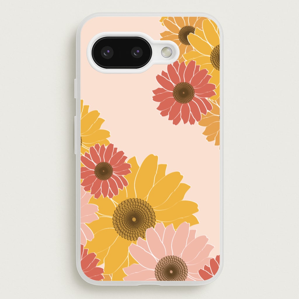 Sunflower Floral Pattern - Patterns Phone Case for Google Pixel 9a
