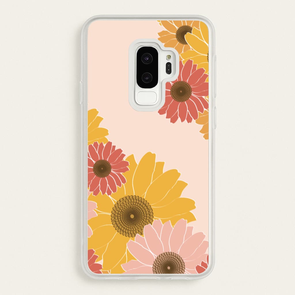 Sunflower Floral Pattern - Patterns Phone Case for Galaxy S9 Plus