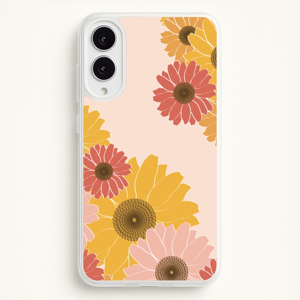 Sunflower Floral Pattern - Patterns Phone Case for Galaxy S25 Edge